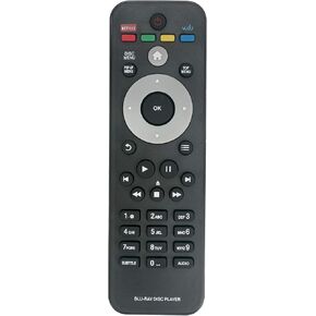 New Replaced Remote fits for Philips BLU-RAY DISC Player BDP2105 BDP2105/F BDP3406/F7 BDP5010 BDP5406 BDP5406/F7 BDP2180/F8 BDP2185/F7 BDP2185 BDP2700 BDP3306