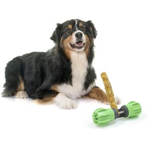 حامل مكافآت الكلاب من Bully Stick للكلاب، تمسك حتى آخر قضمة - ثابت بشكل آمن للمساعدة في منع الاختناق، جهاز أمان للكلاب - غطاء من السيليكون لحماية الأرضية وتقليل الضوضاء (أخضر) in Kuwait