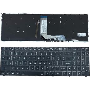 Laptop Replacement US Layout with Backlight Keyboard for Clevo PB50 PB50ED PB50EF PB50RC-G PB51 PB51EF PB51RF NH50AC NH50AF1 NH50DP NH55 NH55ACQ NH55DCQ NH55D