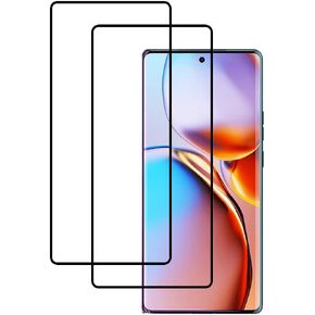 [2 Pack 3D Black Tempered Glass Screen Protector High Clear Protector for Motorola Moto Edge Plus 2023
