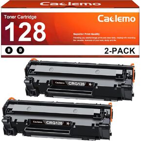 128 Black Toner Cartridge Replacement for Canon Cartridge 128 Canon 128 CRG128 to use with Canon D530 Toner Cartridge ImageCLASS D530 D550 MF4770n FaxPhone L190 Printer (2 Pack, 128 Toner Black)