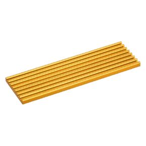 MECCANIXITY 1 Pack M.2 2280 Nvme SSD Heatsink Cooler with Thermal Pad Alloy Aluminum Heat Sink Cooling Sink for PC Laptop, 70x22x3mm, Gold