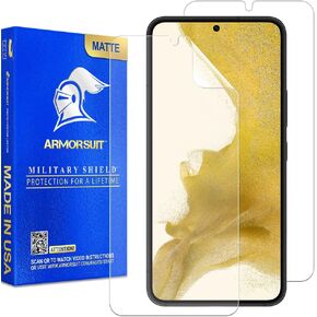 [2 Pack] ArmorSuit MilitaryShield Anti-Glare Screen Protector Designed for Samsung Galaxy S22 Plus / S22+ 6.7" Case Friendly Matte Film