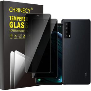 2 Pack Privacy Screen Protector for TCL Stylus 5G, Tempered Glass Film, 9H Hardness, Anti-Scratch, Premium HD Clarity, Easy Installation, Case Friendly