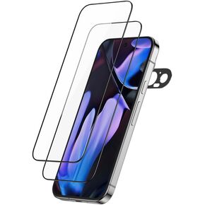FLOLAB NanoArmour 3 for Google Pixel 9 Pro XL Screen Protector Tempered Glass 2 Pack + 1 Pack Camera Lens Protector Edge-to-Edge - Anti-Static, Durable, Smooth as Butter, Easy to Install, Dust Free