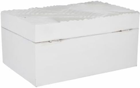 The Novogratz Wood Decorative Box Intricate Carved Decorative Keepsake Boxes with Hinged Lid, Set of 3 Storage Boxes 12", 10", 9"W, Black in Saudi Arabia