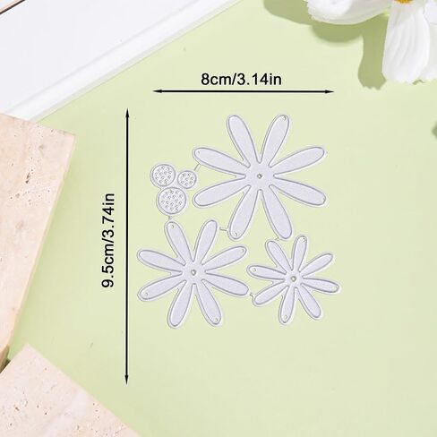 Branches and Flowers Metal Cutting Die for Scrapbooking - Cut Stencils for DIY Scrapbook Photo Album Decorative Paper Card, Card Making Supplies, Embossing, Stencils & Crafting Die Cut in Saudi Arabia