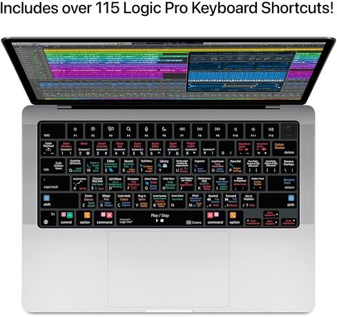 KB يغطي غطاء لوحة المفاتيح لـ LOGICPRO-MBF-ISO-US: ارفع كفاءة Logic Pro باستخدام اختصارات الولايات المتحدة in Kuwait