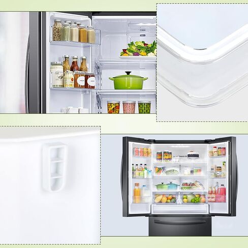 رف باب الثلاجة DA97-12657A متوافق مع سامسونج RF260BEAESG، RF261BEAESP، RF262BEAESR، استبدال صندوق سلة الأبواب، رقم PS4176661DA63-06867، AP5621270 مع 6 مغناطيس ثلاجة in Kuwait
