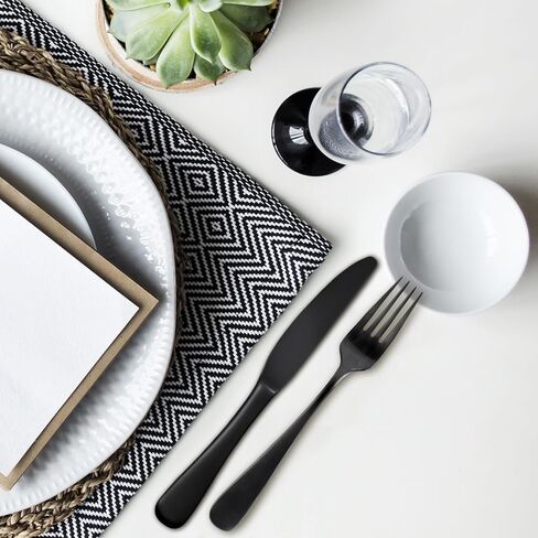 Hampton Forge Opera Black Titanium Flatware Set, 20PC FW in Kuwait