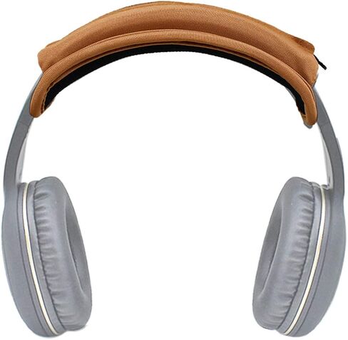 Brown 35-45mm Headphone Headband Pad with Hanger for Skullcandy,Parrot Zik, Bose, AKG, Sennheiser, Sony, Beats, Audio-Technica Replacement Headband Cover/Comfort Cushion/Top Pad Protector in Saudi Arabia