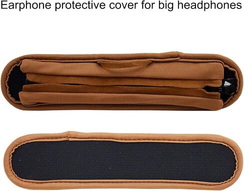 Brown 35-45mm Headphone Headband Pad with Hanger for Skullcandy,Parrot Zik, Bose, AKG, Sennheiser, Sony, Beats, Audio-Technica Replacement Headband Cover/Comfort Cushion/Top Pad Protector in Saudi Arabia