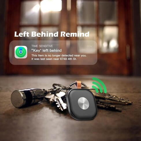جهاز تعقب بلوتوث ذكي من باهاما، بطاقة ذكية، مكتشف المفاتيح، يعمل مع Apple Find My (iOS فقط) محدد موقع العناصر للمفاتيح، المحفظة، حقيبة الظهر، بطارية قابلة للاستبدال، خفيفة الوزن للغاية (أسود) in Saudi Arabia