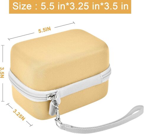 Film Camera Case for Kodak EKTAR H35 H35N Half Frame Film Camera | Camera and 35mm Film Rolls Storage, Mesh Pocket for Small Accessories, Travel and Home Organization; Large, Pink, Case Only in Saudi Arabia