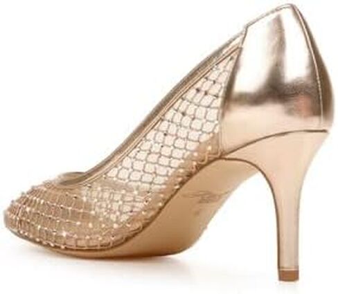 Jewel Badgley Mischka Floria Stone Mesh Pointed Toe Pump in Saudi Arabia