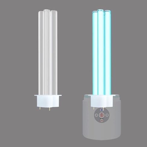COTTON KNIGHT, UV Light Sanitizer, 55W UVC Germicidal Lamp, Air and Surface Sterilization, Kills 99.99% Germ Mites Molds, Room/Bathroom/Basement up to 750 sqft, 1Y Warranty (Pink Ozone Free) in Kuwait