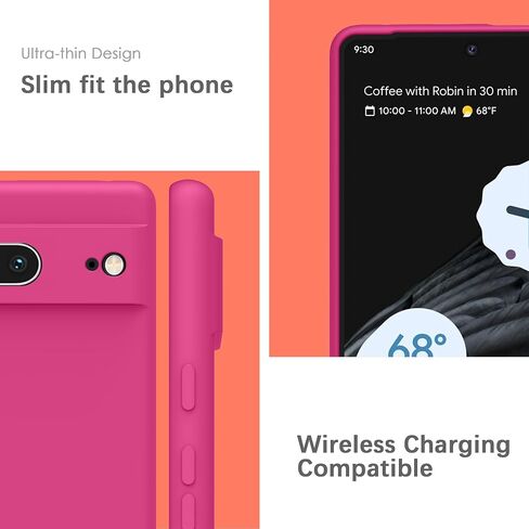 حافظة YATWIN من السيليكون لهاتف Google Pixel 8، غطاء هاتف ناعم الملمس ومقاوم للصدمات لهاتف Google Pixel 8 - أخضر داكن in Saudi Arabia