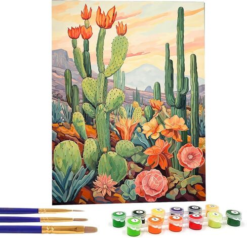 Bimkole Paint by Number for Adults, Flower DIY Oil Painting Kit on Canvas with Paintbrushes and Acrylic Pigment, Perfect for Paint by Numbers for Adults Beginner, for Home Wall Decor16x20 Inch in Saudi Arabia