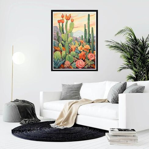 Bimkole Paint by Number for Adults, Flower DIY Oil Painting Kit on Canvas with Paintbrushes and Acrylic Pigment, Perfect for Paint by Numbers for Adults Beginner, for Home Wall Decor16x20 Inch in Saudi Arabia
