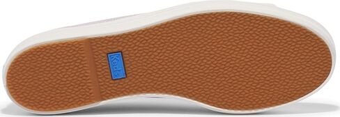 حذاء رياضي نسائي من الجلد ثلاثي الركل من Keds، أبيض/ذهبي وردي، 6.5 in Kuwait