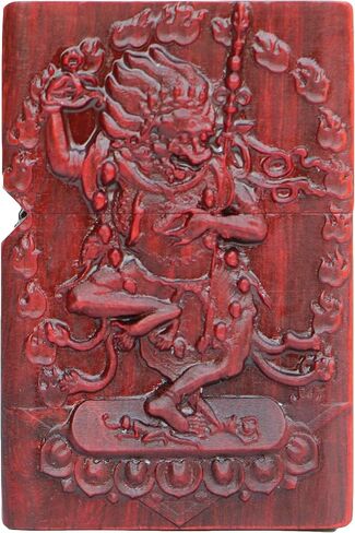 Natural Huanghuali Wood Rosewood Carving Lighter Shell Box for Zippo Module/Zodiac Protector Deity (1000 Arms Avalokiteshvara of Goddess) in Saudi Arabia