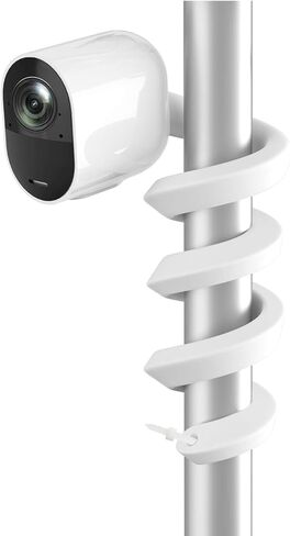 حامل ملتوي قابل للتعديل لكاميرا Wyz Battery Cam Pro وWyz الشمسية، للاستخدام الداخلي والخارجي بدون مثقاب (أبيض، عبوة واحدة) in Kuwait