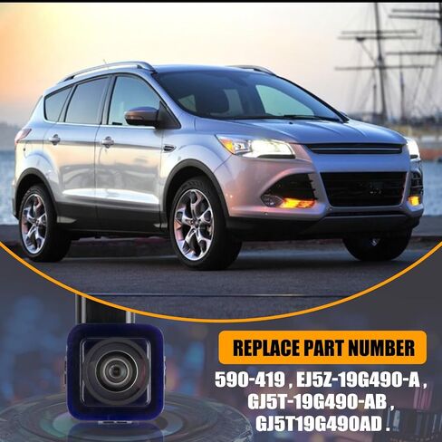 كاميرا احتياطية للرؤية الخلفية من RANSOTO متوافقة مع كاميرا Ford Escape للمساعدة في ركن السيارة 2014-2016 تحل محل الكاميرا العكسية EJ5Z-19G490-A GJ5T-19G490-AB GJ5T19G490AD 590-419 in Saudi Arabia