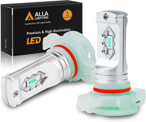 مصابيح الضباب Alla Lighting 3800lm 9145 9140 H10 LED 9155 PY20D Base، 3000K Amber Yellow Xtreme Super Bright ETI 56-SMD استبدال in Kuwait