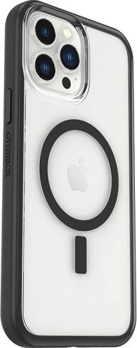 OtterBox Clear case with colorful grip edge for iPhone 13 Pro Max (Only) - BLACK CRYSTAL (Clear/Black) in Saudi Arabia