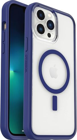 OtterBox Clear case with colorful grip edge for iPhone 13 Pro Max (Only) - BLACK CRYSTAL (Clear/Black) in Saudi Arabia
