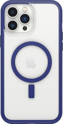 OtterBox Clear case with colorful grip edge for iPhone 13 Pro Max (Only) - BLACK CRYSTAL (Clear/Black) in Saudi Arabia