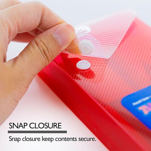 BAZIC Slider Pencil Case, Utility Storage Box Snap Closure, Bright Color Multi Purpose Organizer, 6-Pack in Saudi Arabia