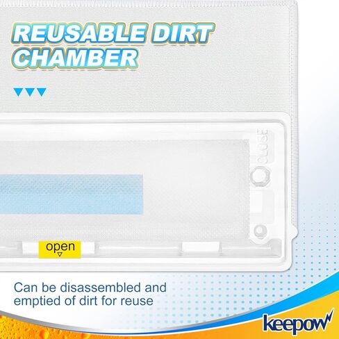 عبوات بديلة من keepow قابلة لإعادة الاستخدام متوافقة مع Shark Vacmop VM252 VM200 VC205 VM250، وسادات مبللة قابلة لإعادة الاستخدام لتنظيف الأرضيات الصلبة، امتصاص أقوى للمياه، أزرق، 5 عبوات in Kuwait