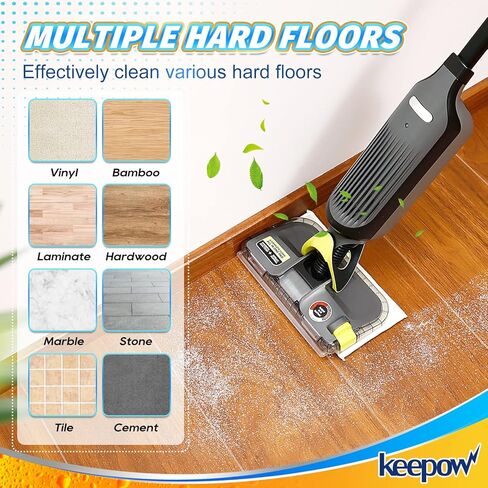 عبوات بديلة من keepow قابلة لإعادة الاستخدام متوافقة مع Shark Vacmop VM252 VM200 VC205 VM250، وسادات مبللة قابلة لإعادة الاستخدام لتنظيف الأرضيات الصلبة، امتصاص أقوى للمياه، أزرق، 5 عبوات in Kuwait