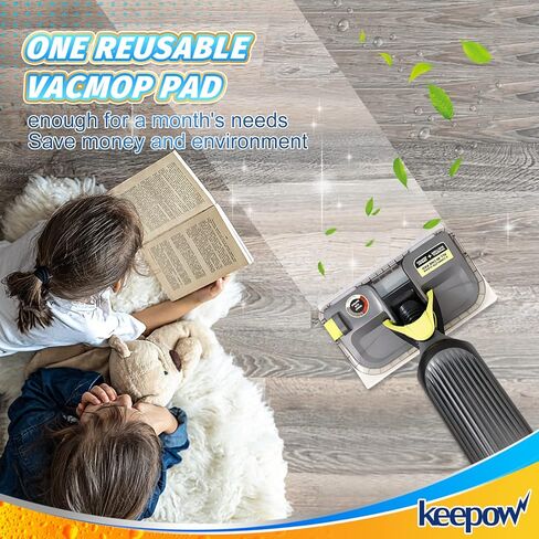 عبوات بديلة من keepow قابلة لإعادة الاستخدام متوافقة مع Shark Vacmop VM252 VM200 VC205 VM250، وسادات مبللة قابلة لإعادة الاستخدام لتنظيف الأرضيات الصلبة، امتصاص أقوى للمياه، أزرق، 5 عبوات in Kuwait