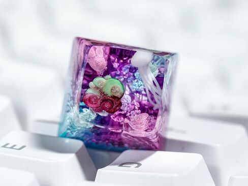 DATKEY Purple Pink Blue Background Jellyfish Artisan Keycap Ocean Keycaps Keyboard Keycaps Cute Keycaps Artisan Keycap Aesthetic Keycaps Custom Keycaps Ocean Gifts for Gaming Lover Gamer Man in Saudi Arabia