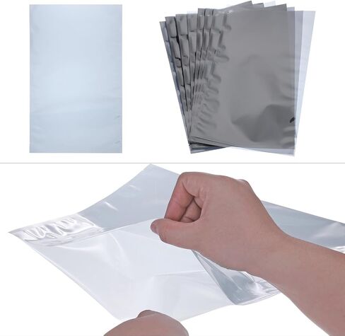 MECCANIXITY 20Pcs Anti Static Bags ESD Shielding Bag Flat Open Top Anti Static Bag for Electronic Devices 9.4x10.6 Inch(240 * 270mm) in Kuwait