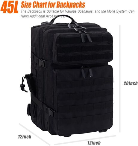 حقيبة ظهر تكتيكية، حقيبة ظهر عسكرية، حقيبة تكتيكية 45 لتر (وردي) in Kuwait