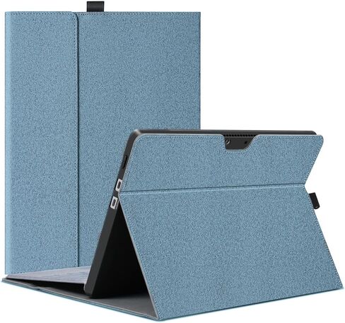 Megoo Surface Pro X Case Cover for Microsoft Surface Pro X 13" with Stylus Pen Holder Multiple Angle Adjustment Folio Stand Protective Case (Black Gray) in Saudi Arabia