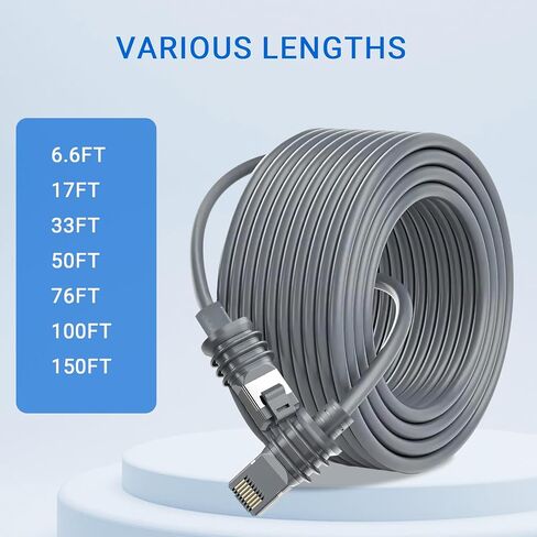 Starlink Gen 3 Cable, 2000Mbps Starlink Cable Gen 3, Starlink Ethernet Cable, IP67 Waterproof Starlink Extension Cable, Replacement Cable for Starlink Gen3, V3, Mini, Gray （76FT） in Saudi Arabia