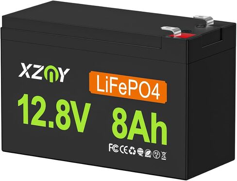 بطارية ليثيوم مدمجة 12 فولت 12 أمبير، بطارية LiFePO4 ذات دورات عميقة قابلة لإعادة الشحن 12 فولت مدمجة 10 أمبير BMS، بطارية 12 فولت مثالية لنظام UPS، استبدال SLA، راديو هام، مضخة مياه، النظام الشمسي in Kuwait