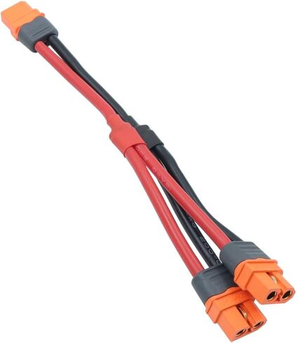 RIIEYOCA XT60I-F Parallel Battery Connector 18CM 12AWG Cable Dual Extension Y Splitter Female to Female for RC Quadcopter(XT60I-F 1 Female to 2 Female) in Saudi Arabia