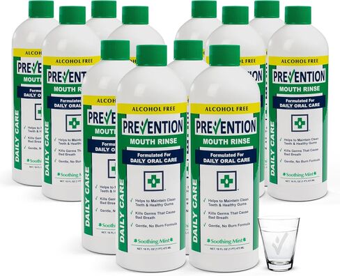 Prevention Daily Care Mouthwash Alcohol-Free | Value 4 Pack, Gentle Hydrogen Peroxide Mouthwash, The Original Alcohol Free Mouthwash in Saudi Arabia