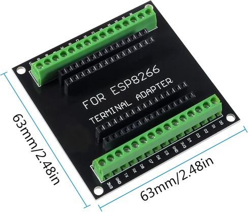 3 حزمة ESP8266 لوحة القطع GPIO 1 إلى 2 لوحة دارات مطبوعة مزدوجة الطبقة لـ ESP8266 ESP-12E للوحة تطوير NodeMCU in Kuwait