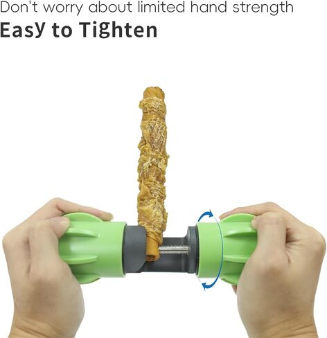 حامل مكافآت الكلاب من Bully Stick للكلاب، تمسك حتى آخر قضمة - ثابت بشكل آمن للمساعدة في منع الاختناق، جهاز أمان للكلاب - غطاء من السيليكون لحماية الأرضية وتقليل الضوضاء (أخضر) in Kuwait