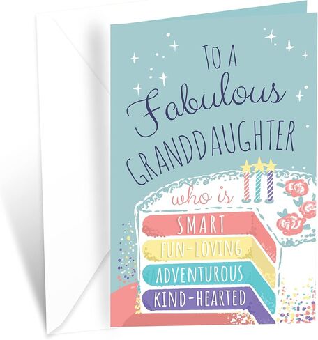 Prime Greetings Birthday Card For Niece, Made in America, Eco-Friendly, Thick Card Stock with Premium Envelope 5in x 7.75in, Packaged in Protective Mailer in Saudi Arabia