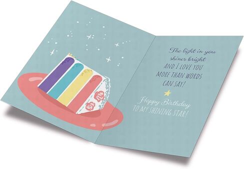Prime Greetings Birthday Card For Niece, Made in America, Eco-Friendly, Thick Card Stock with Premium Envelope 5in x 7.75in, Packaged in Protective Mailer in Saudi Arabia