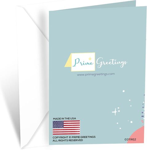 Prime Greetings Birthday Card For Niece, Made in America, Eco-Friendly, Thick Card Stock with Premium Envelope 5in x 7.75in, Packaged in Protective Mailer in Saudi Arabia