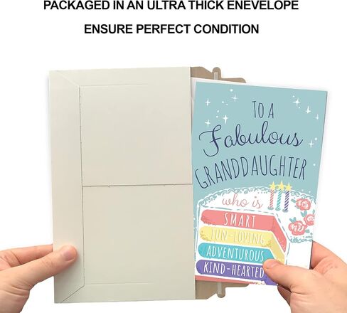 Prime Greetings Birthday Card For Niece, Made in America, Eco-Friendly, Thick Card Stock with Premium Envelope 5in x 7.75in, Packaged in Protective Mailer in Saudi Arabia