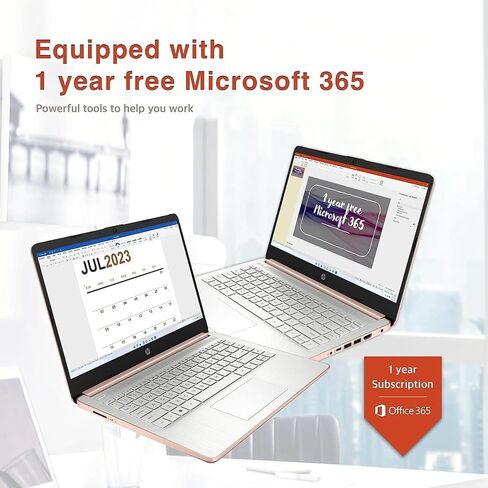 HP 14 Laptop 2024 Newest, 14" HD Display, Intel Celeron N4120, 8GB RAM, 192GB Storage(128GB eMMC+ 64GB SD Card), 1 Year Microsoft 365, WiFi, Windows 11 Home in S Mode, with 32GB USB Flash Drive in Saudi Arabia